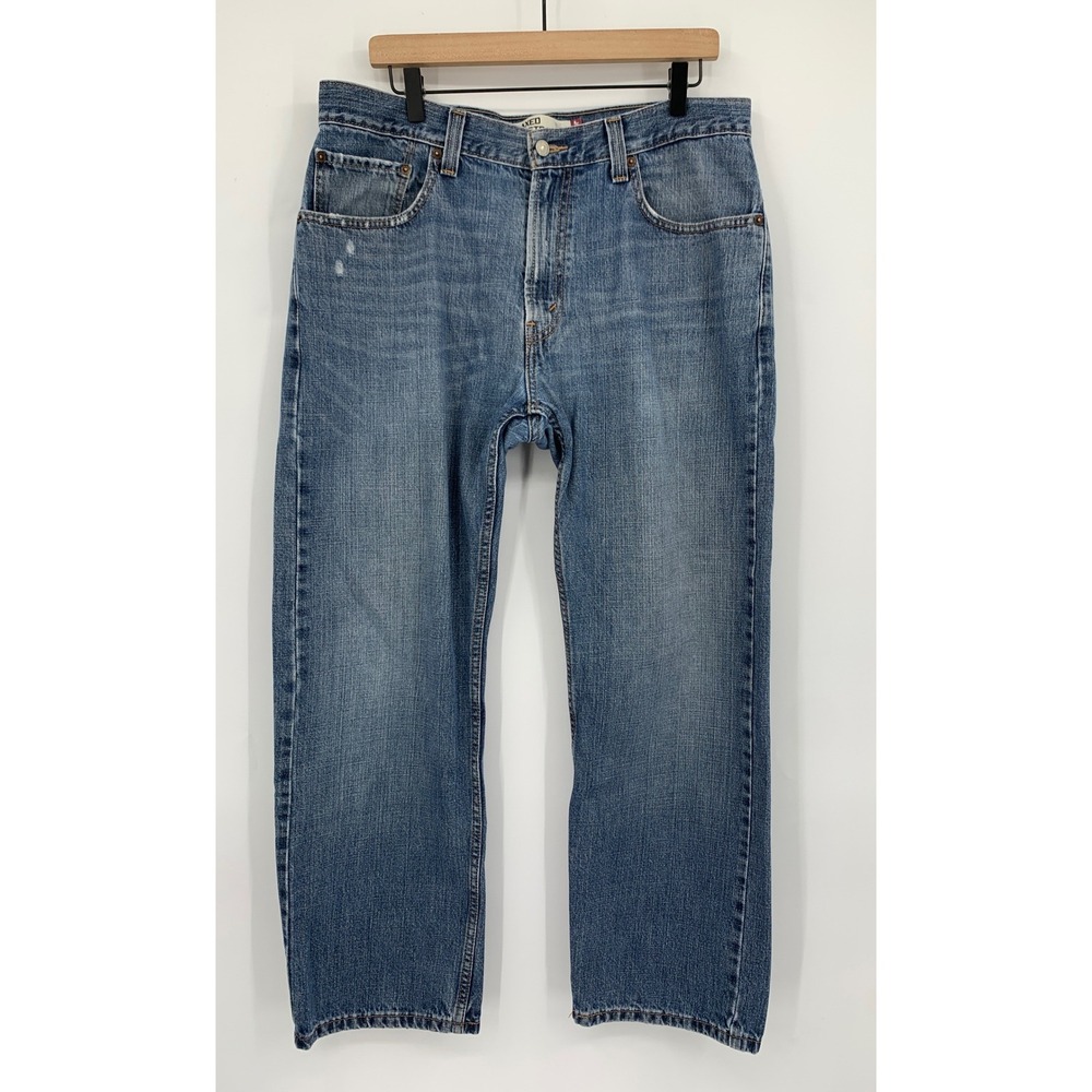 Levis‎ 559 Jeans Mens 34x30 Blue Relaxed Straight Leg Fade Denim Pants